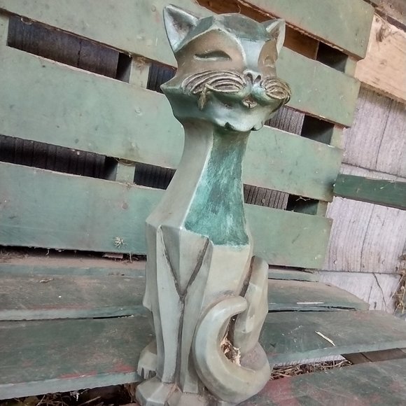 Cubist Cat Statue Universal Statuary - Picture 1 of 4
